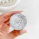 TOEECY Kugelförmiger Handyhalter Glitzer Kristallkugel Telefongriff Smartphone Ständer Popsocket Handyhalterung Glitzernd