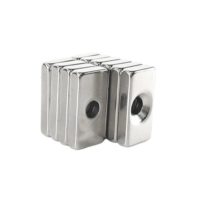 5~100PCS 20 * 10 * 4-4 Block Rare Earth 20x10x4-4 Quadrate Neodymium Hole 4mm NdFeB 20x10x4-4mm Magnet(20pcs)