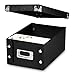 Snap-N-Store Index Card Holder Storage Box - Collapsible Organizer Box fits 1100 Flash Cards - Business, Recipe, or Note Card - 4 x 6, 1 Pack, Black