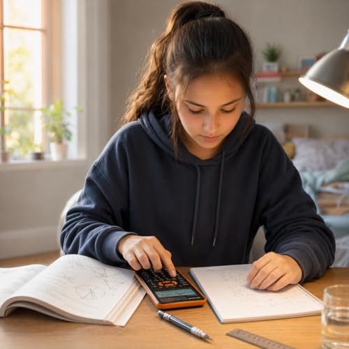 Calculatrice scientifique Sharp EL W531XG Orange pour collège et lycée