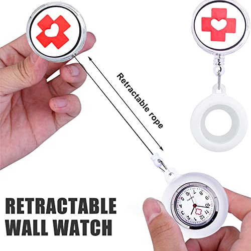 Montre Infirmière Aicharynic - Lot De 3 Avec Clip Silicone Lumineux - Chronométrage Précis Pour Personnel Médical