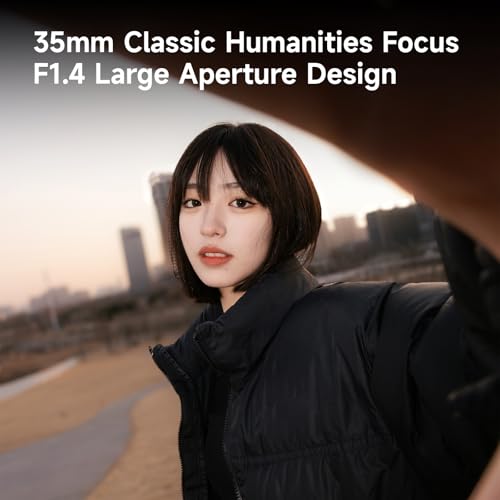 Image of Brightin Star MF 35mm F1.4 Full-Frame Lens for Canon RF Mount Mirrorless Cameras,f /1.4 Large Aperture Manual Focus Prime Lens Fit for EOS R5 R6 R RP R7 R10 R3 R6 Mark II(Silver)