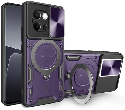 Compatible with Vivo V40 Lite 5G V2341 Case,with Slide Camera Len...