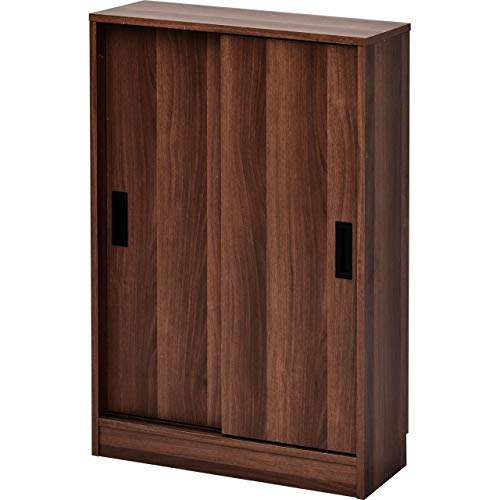 ワイエムワールド 食器棚 カウンター下収納 スリム 幅60cm ウォールナット 00-100007