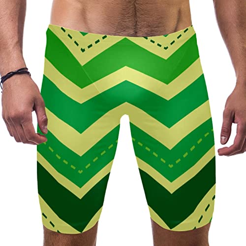 Pantalones cortos de natación para hombre HUI JIN SHOP bañador verde ripple de San Patricio
