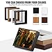 Canvas Floater Frame Fits 1”–1.25”Deep Gallery-Wrapped Canvas, Floating Picture Frame for Wall Art, Posters, Oil Paintings and Prints, PS Wood Grain Look Frames with Hanging kit 20X30 inch Dark Walnut