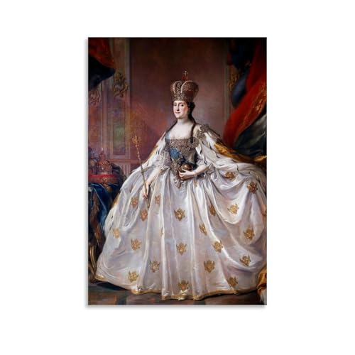 Stefano Torelli   Retrato de la imprenta rusa Catalina II   Póster decorativo para pared, 20 x 30 cm