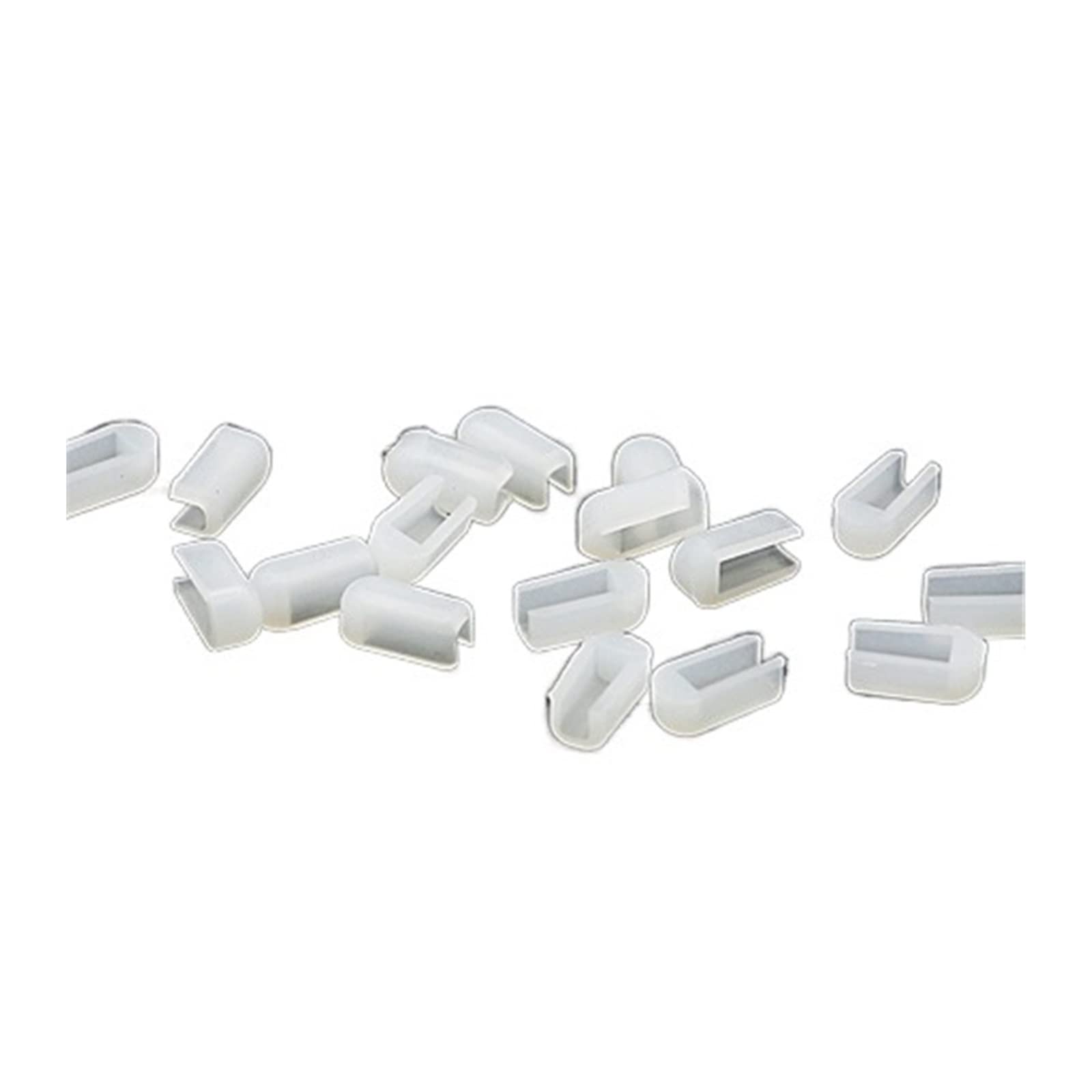 Tapas de extremo de tira LED 12V 24V 220V y hebillas de neón silicona para mangueras de 8x16mm