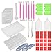 Produktbild KAKOO 134tlg DIY 5D Diamond Painting Werkzeug Set, Crystal Strass Kreuzstich Stickerei Malerei Zubehör mit 28 Fächer Diamant Sortierbox und Aufbewahrungsbox für Erwachsene Kinder Kunst Handwerk