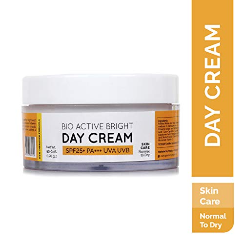 Greenberry Organics BioActive Bright Day Cream with SPF 25 PA+++ UVA/UVB Protection, 50gms
