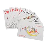 TOBBOMEY Braille Spielkarten 52 Karten Mit Fühlbarer Brailleschrift Und Großdruck Für Blinde Und Sehbehinderte Nutzer Praktische Größe Für Reisen Und Kartenspielabende