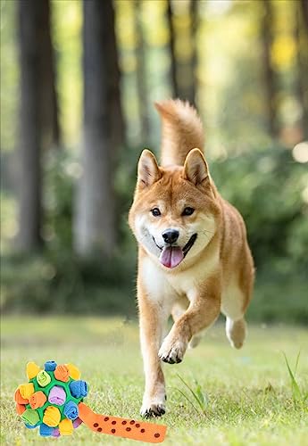 BAYINSHIDM Dog Snuffle Ball Enrichment Game Feeding Mat Slow Feeder Stress Relief Toy Dog Brain Stimulating Toys for Intellectual Training (Green) - Image 3