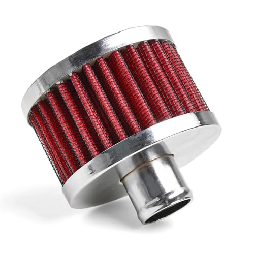 MUGE RACING 23mm Car Air Filter Universal Cold Air Intake Filter High Flow Vent Valve Cover Breather Filter (Red- 2 Pcs) by muge racing - Used condition - Image 2