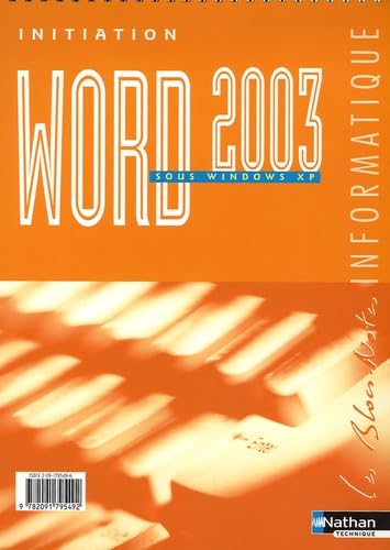Word 2003: Initiation sous Windows XP