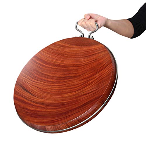 Tabla de cortar redonda comercial de madera Cover