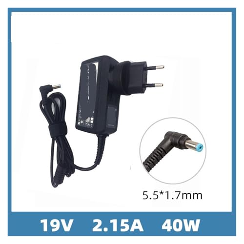 Cargador portátil 19V 40W contra fallos de carga con punta 5.5 1.7 3