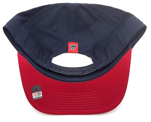 Gorra oficial licenciada Ole Miss azul marino y rojo miniatura 2
