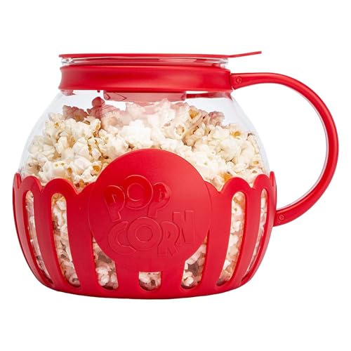 Tarro De Palomita De Maíz 17x21x16,5 Cm Silicona Gaopeng Microondas Air Poppers Rojo Popcorn Pot Con Tapa Máquina Palomitas Maiz Microondas Para Palomitas Caseras