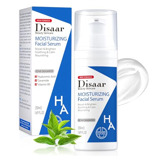 Acido Hialuronico Esencia Facial - Atenúa las Marcas del Acné- Con Vitamina- Efecto Anti Edad Para Rostro y Cuello, elasticidad y firmeza, 50 ml