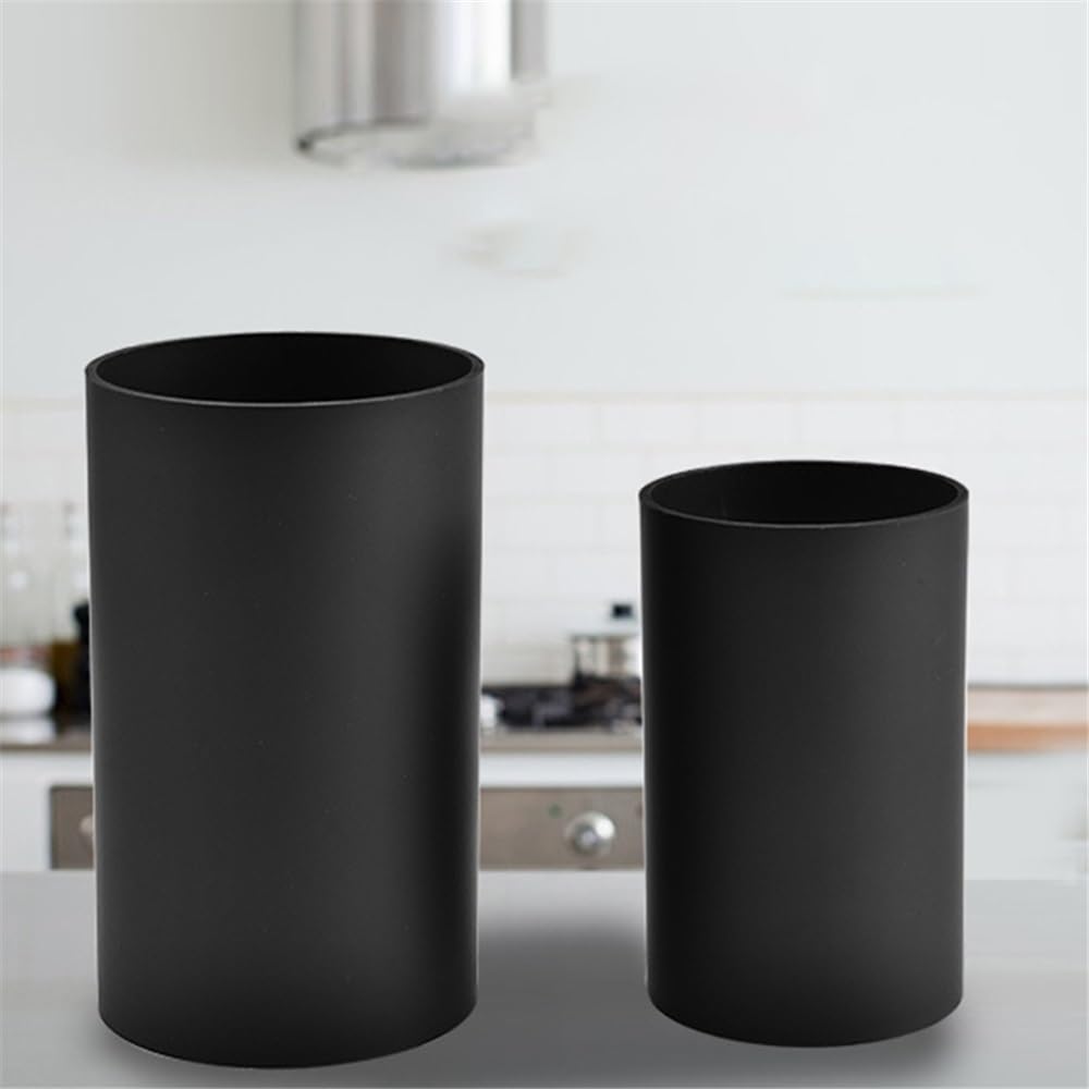 Lar - Soporte para cubiertos de cocina, color negro