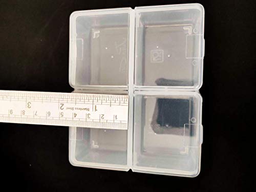 Image of Teraiya's 4 in 1 (with 4 Lid) Small Plastic Boxes for Storage of Multipurpose Things (Small - 11.5 cm l* 9.5cm b * h 3.5 cm) 1 piece