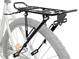 Rear Carrier, Alloy, Black, For 20-29, Max. Load 25 Kg