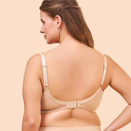 Image of Enamor Full Support Super Lift Women's Cotton Everyday Minimizer Bra - Non Padded, Wirefree, Full Coverage - A112 (Available in Plus Sizes)