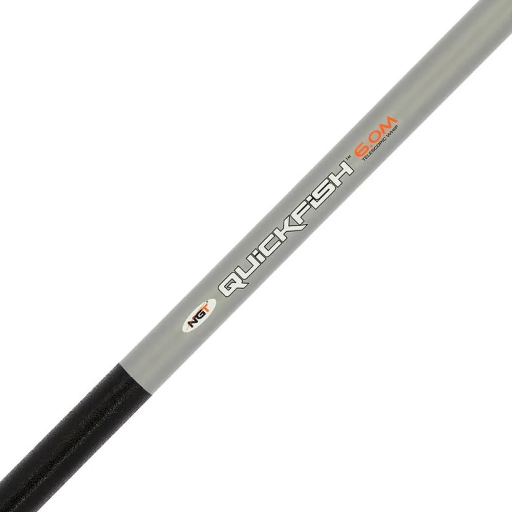 Stipprute 6 m Teleskoprute Fiberglas leicht – Kompaktes Stippfischen Angel Set Rute Angelrute Teleskop steckbar Transportmaß 1,15 m
