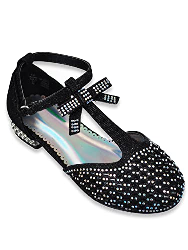 Angels Girls' Mini Pumps (Sizes 9-5) - black, 3 youth3