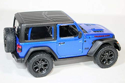 Kin-Smart Plastic 2018 Jeep Wrangler Rubicon Hard Top Blue - Kinsmart P/B, Pack of 1