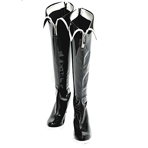 DUNHAO COS Women's Anime Black Rock Shooter Cosplay School Custom Shoes BootsCustom Made