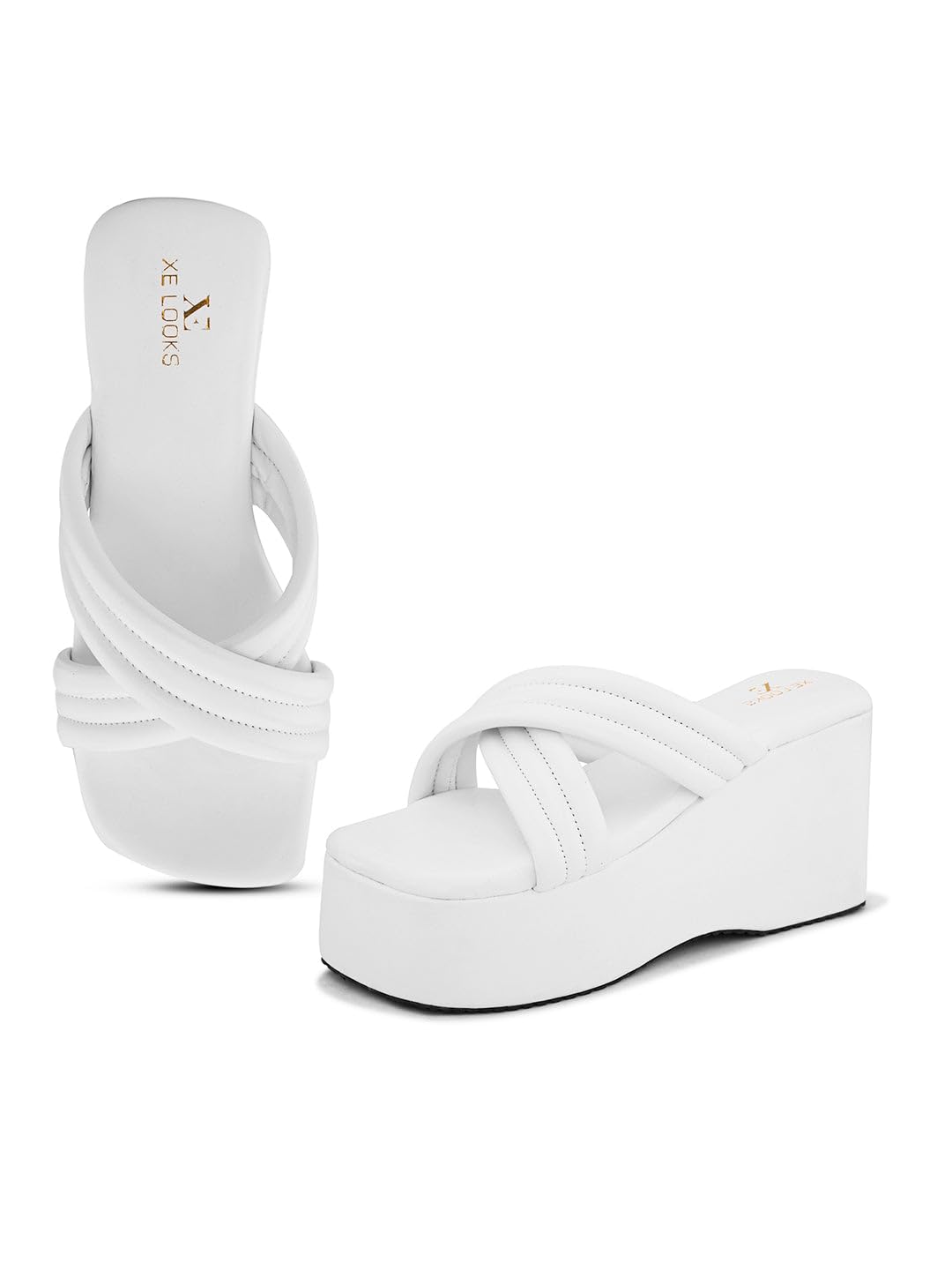 Soft, Comfortable & Trendy Women's Platform Slippers – Elegant Cross Design with Cushioned Sole and Slip-On Style for Girls & Womens-image-48