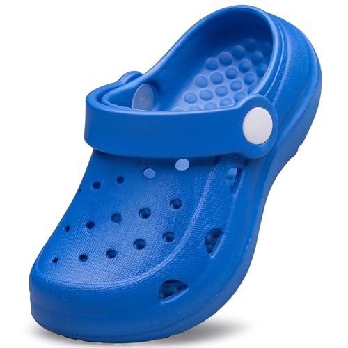 Image of vibdiv Boys Girls Clogs Kids Garden Shoes Unisex Child Cartoon Slides Sandals Beach Slipper Indoor Outdoor(Toddler /Little Kids /Big Kids)