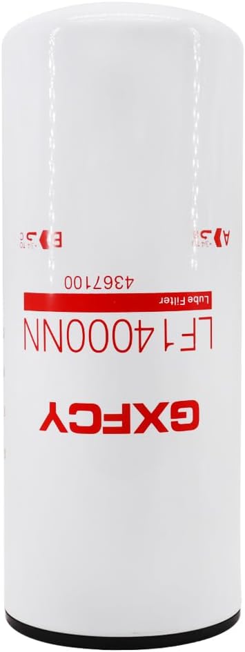 LF14000NN Oil Filter Replace 4367100 LF9080 P559000 LF9001 BD7154 57746XD 600-211-1340 LFP9001 LF9011 BD50000 Compatible with ISX ISM QSX QSM QST X15 M11 Diesel Engines(Pack of 4)