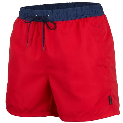 Zagano Adam Lipski Badehose Herren Schwimmhose Badeshorts Lang Rot, 5014 Gr. M