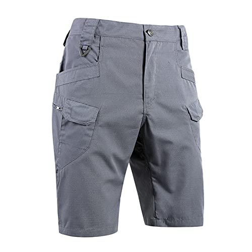 Bermuda Cargo Holgada para Hombre Gris Casual miniatura 1