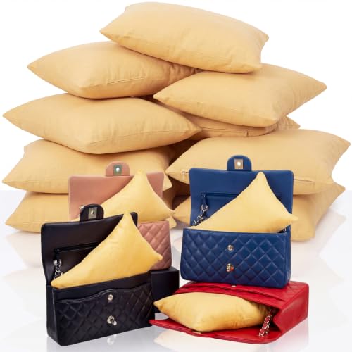 Image of Xuhal 10 Pcs Purse Insert Pillows Set Fillers to Keep Shape, Uniform, Gold
