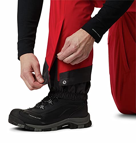 Columbia Calça masculina para guardar pó, vermelho montanha, 4X 36L - Grande