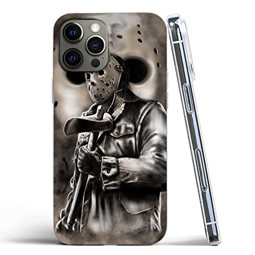Compatible With Iphone 13 Case Jason Dark Horror Death Voorhees Halloween Killer Protective Shockproof Soft Tpu Silicone Phone Cover #TOP4