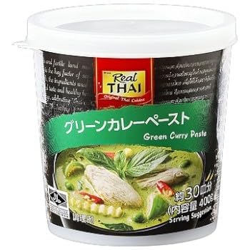 【1個】グリーンカレーペースト 400g (本格タイ料理) 大容量 エスニック 辛口 現地の味 業務スーパー 1個(400g)で約30皿分