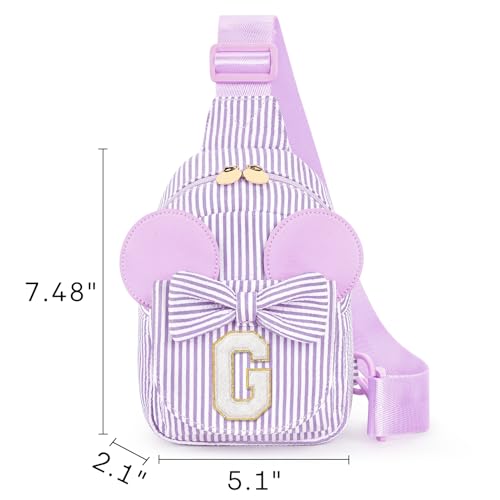 Image of Mibasies Sling Bag for Girls Gift, Toddler Girl Toys, Purple G | Cute Design, Adjustable Strap, Premium Durable Materials, Ideal Gift for Girls 4-6 for Birthdays, Christmas & Holidays