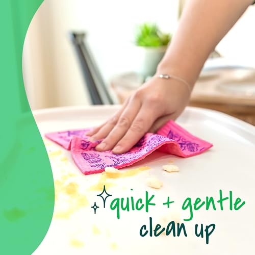 Image of Scotch-Brite Sponge Cloths, 2 Dish Towels | Reusable, Absorbent, Decorative Cleaning Towel, Dishwasher-Safe