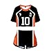 Haikyuu!! TO The Top Cosplay Camiseta Pantalones Cortos del Verano Chándal De 2 Unidades Trajes Pantalones Cortos+Blusas De Los Cultivos Chándales Deportiva Conjuntos