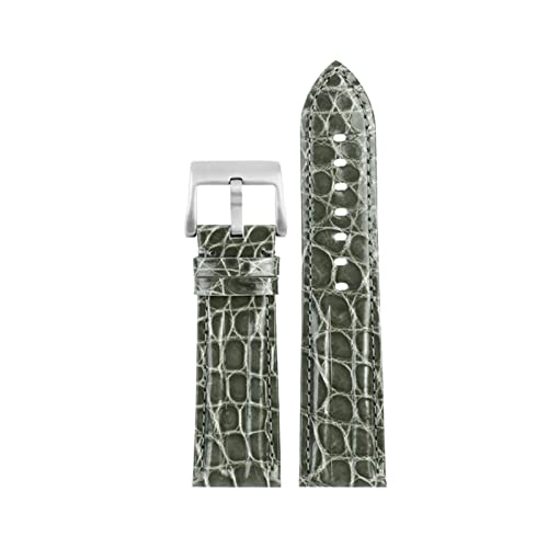 Bracelet de montre 23mm crocodile noir et bleu luxe pour 5015 Fathoms