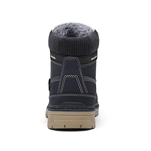 Image of TSIODFO Fashion Men Boots Winter Waterproof Outdoor Hiking Shoes Leather