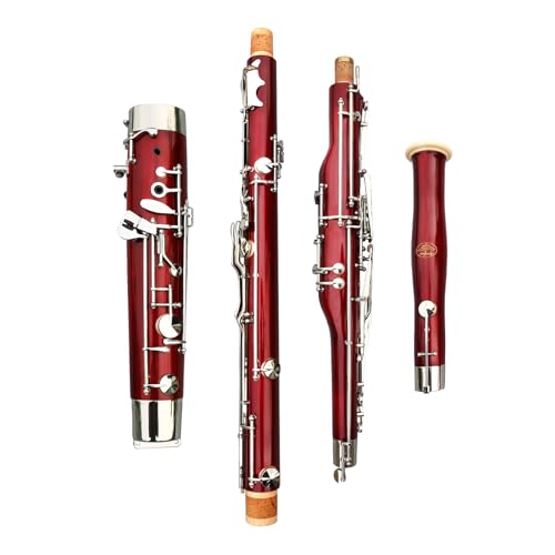 Vetimobato Bassoon Maple Wood Bassoon C Key 26 Keys with Case Accessories C tone Woodwind Instrument (Maple Wood Bassoon)