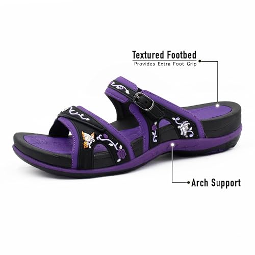 Image of Gold Pigeon Shoes SIGNATURE Comfort Walking Slides Sandals for Women | Arch Support, Waterproof, Non-Slip
