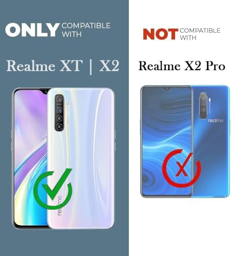 Image of Jkobi Back Case Cover for Realme XT | Realme X2 (Shockproof Case with Clear Silicone | Camera Protection | Soft and Flexible | Transparent)