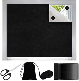 300x145cm Blackout Curtain Adjustable Blackout Shades Thermal Blackout Curtains for Nursery,Children Kids Bedroom Curtains and Draperies Lightweight,Sun Block -with 40 self-adhesive fasteners