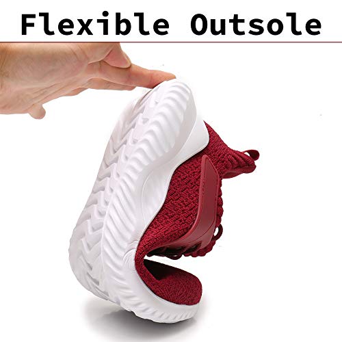 Image of Akk Womens Walking Shoes - Slip On Tennis Running Shoes Memory Foam Lightweight Work Sneakers for Indoor Outdoor Gym